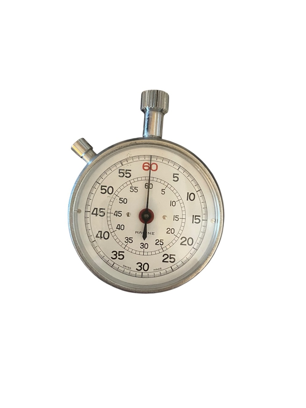 Vintage Jules Racine Swiss Mechanical Stopwatch – Dual Button Sports